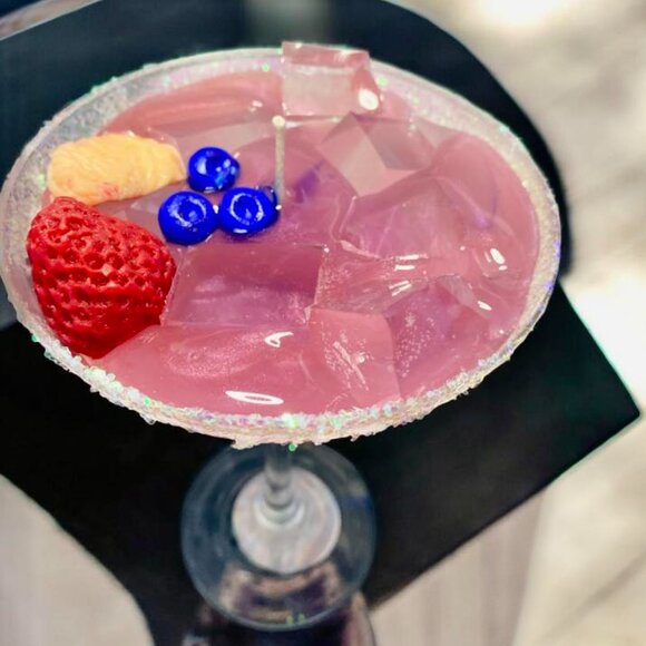 Handcrafted "Jamaican me crazy" Martini Candle - Picture 4 of 5